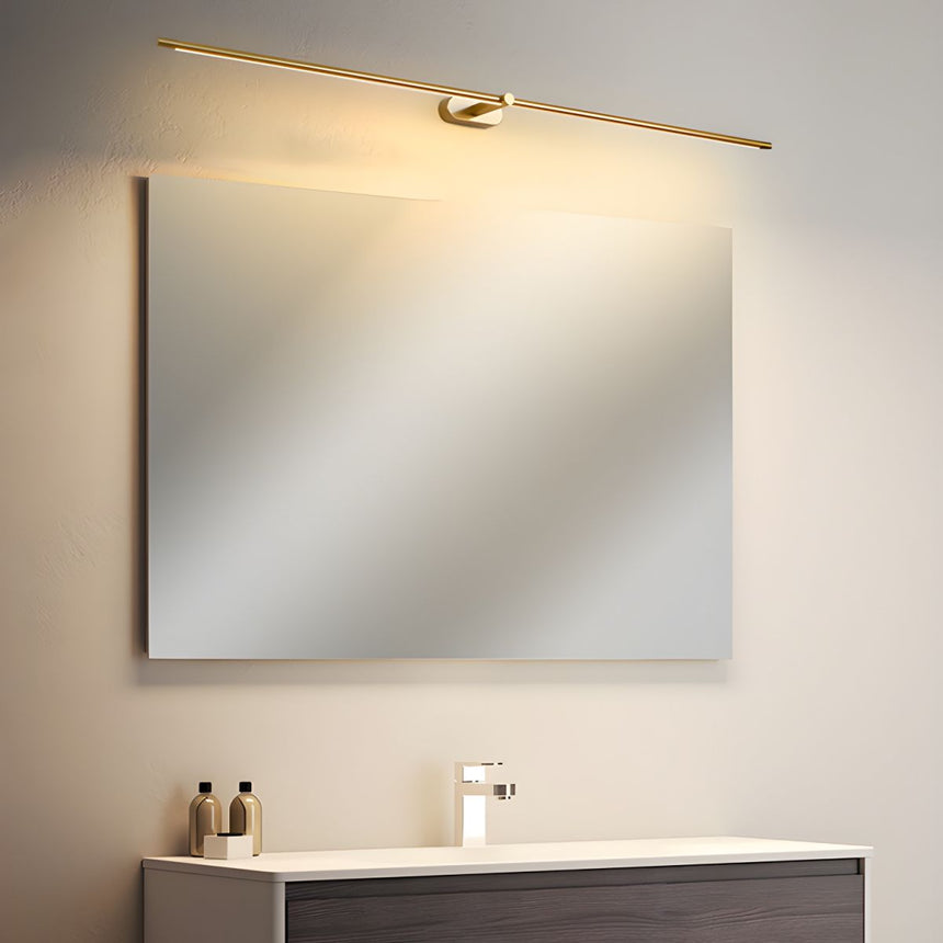 Acrylic wall lamp LED strip close-up detail