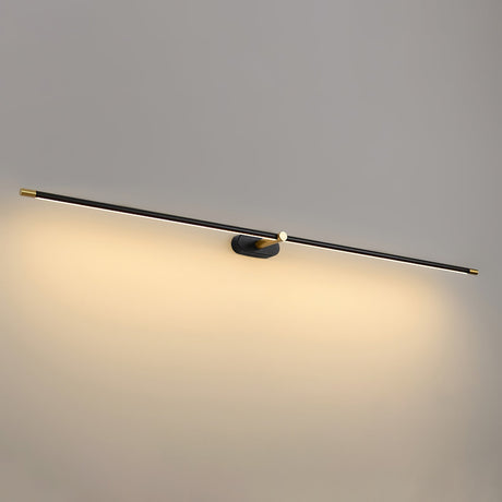 Acrylic wall lamp battery indicator close-up