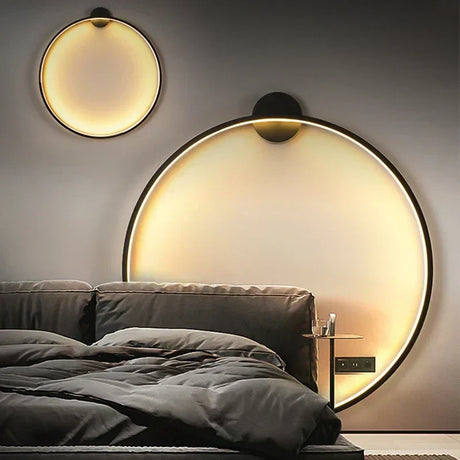 Circular wall lamp for living room accent