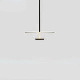 Arc Ring Pendant Light Installed Overhead OpalDwell