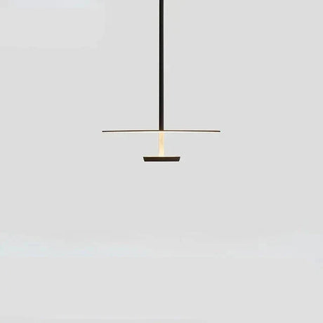 Arc Ring Pendant Light Installed Overhead OpalDwell