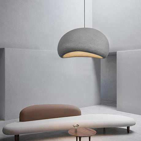 Resin floor lamp side angle view