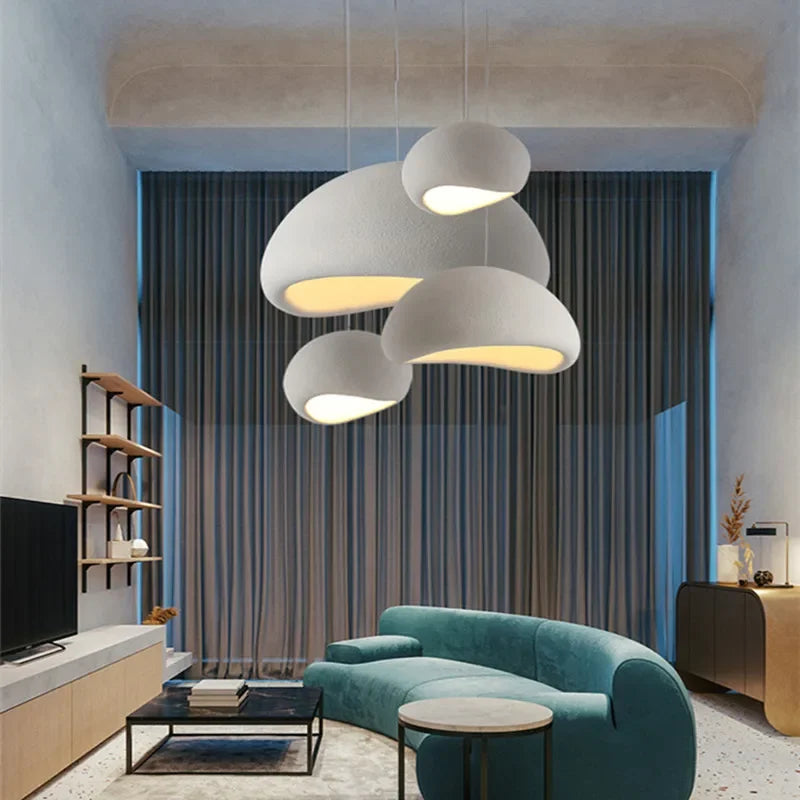 Resin floor lamp dimmable modern design for living room