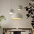 Resin floor lamp dimmable switch close-up