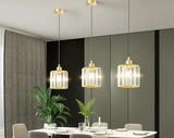Crystal Pendant Light for Dining Room Ambient Lighting