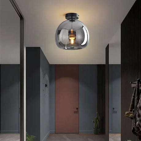 Aurora Copper and Glass Ceiling Light for Modern Homes