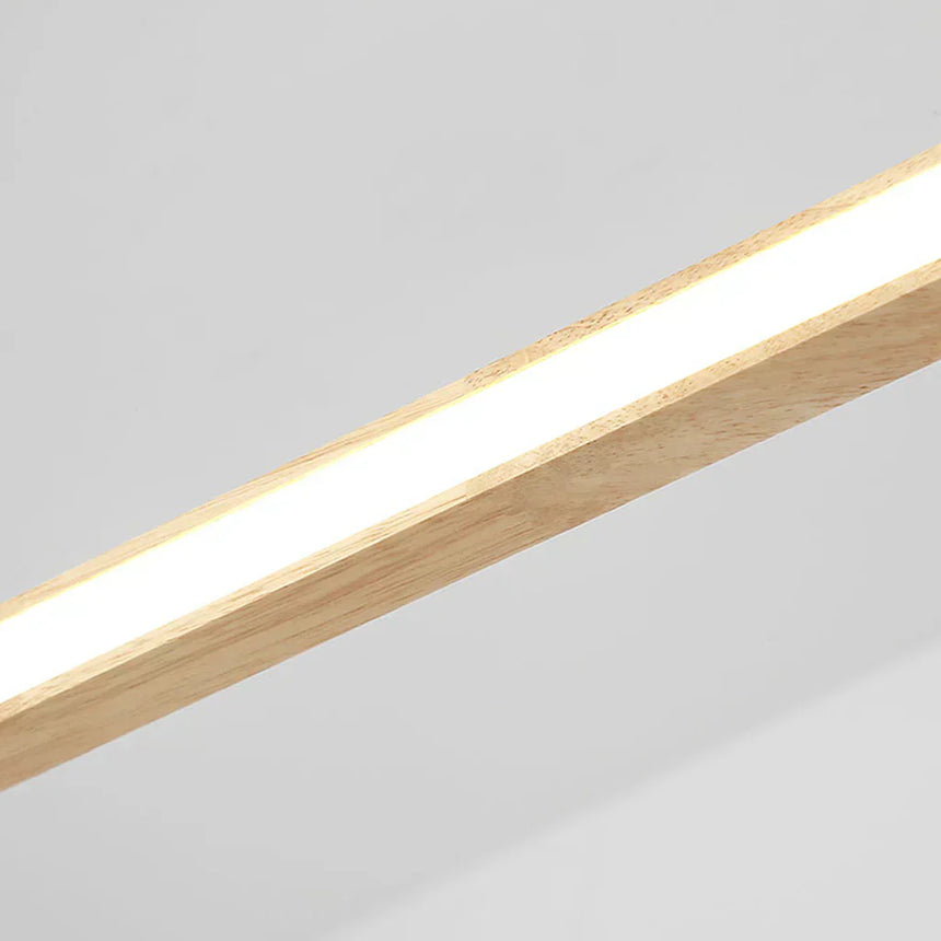 Rubberwood Pendant Light Natural Texture