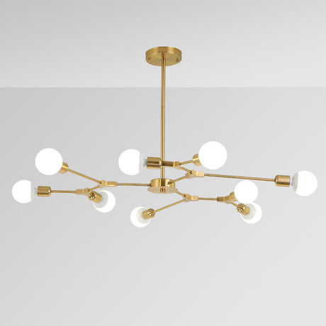 Brass Chandelier - 6-Head Configuration