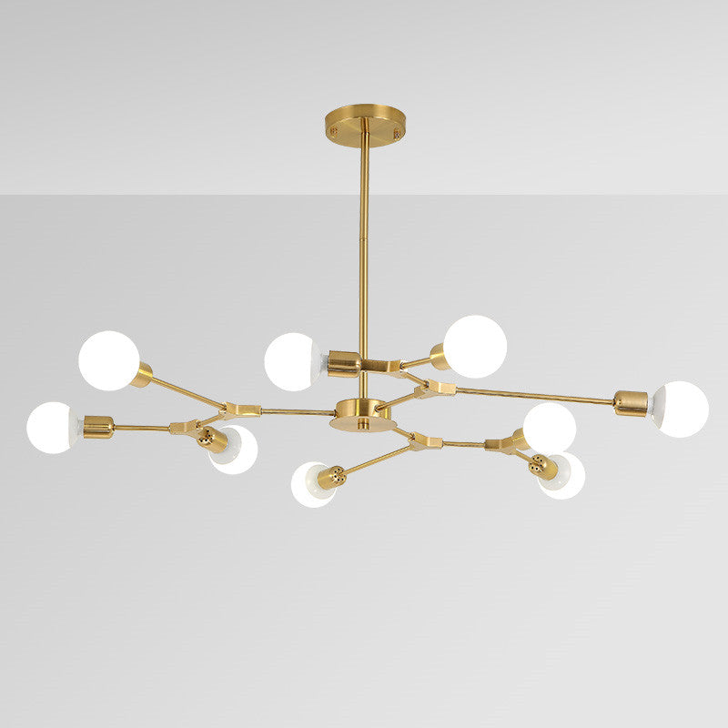 Brass Chandelier - 6-Head Configuration