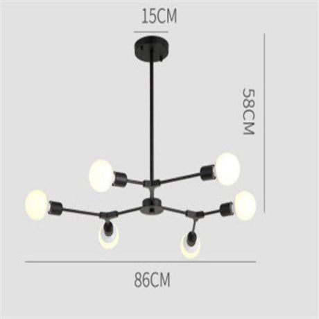Brass Chandelier - 9-Head Configuration