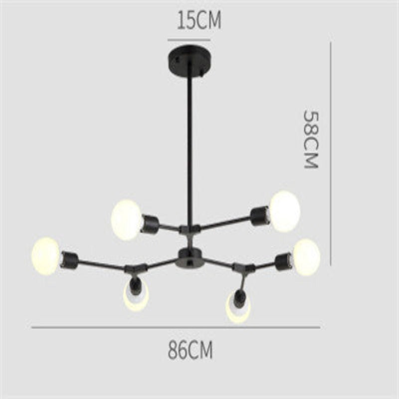 Brass Chandelier - 9-Head Configuration