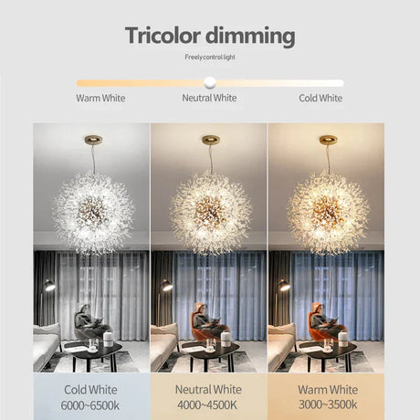 Crystal Pendant Light Warm Ambient Glow