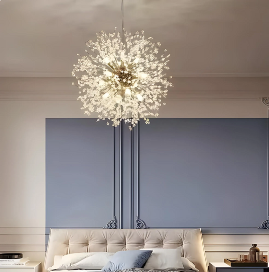 Adjustable Crystal Pendant Light Ceiling Fixture