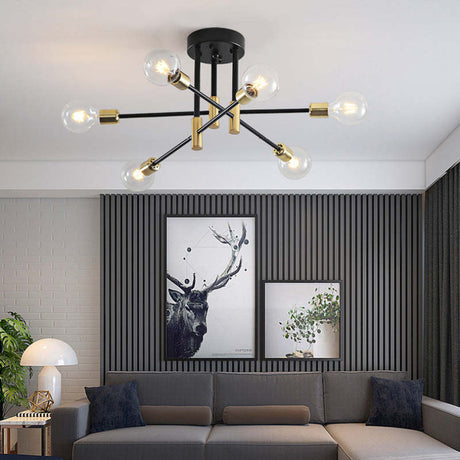 Milky white bulb ceiling light for warm glow