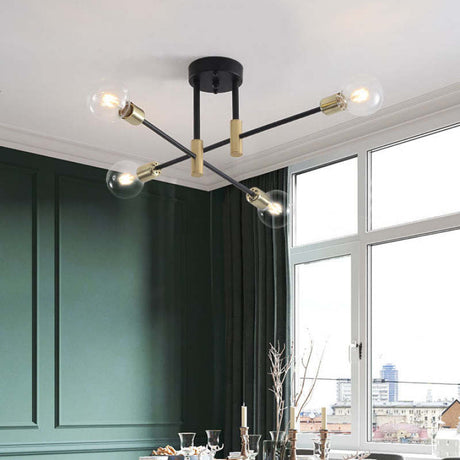 Glass ceiling light for bedroom ambiance