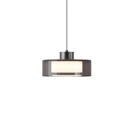 Copper glass pendant light adjustable height for dining