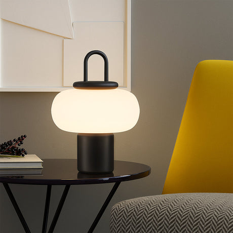 Nightstand Lamp with Glass and Metal Finish for Bedroom | OroDwell