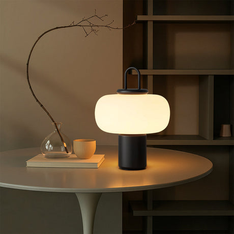 Glass and Metal Nightstand Lamp for Bedroom Lighting | OroDwell