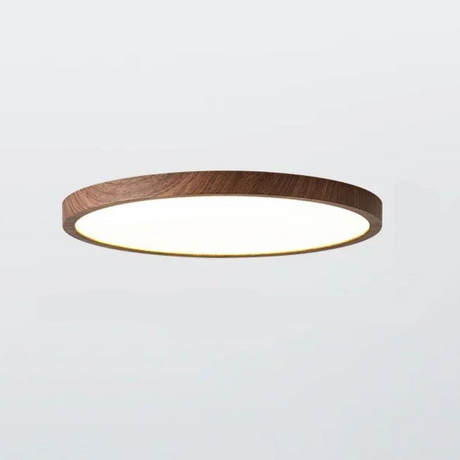 AstraHalo Walnut Circular Ceiling Light Ultrathin Design
