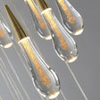 Aurelia Droplet LED Pendant Light in Glass and Iron
