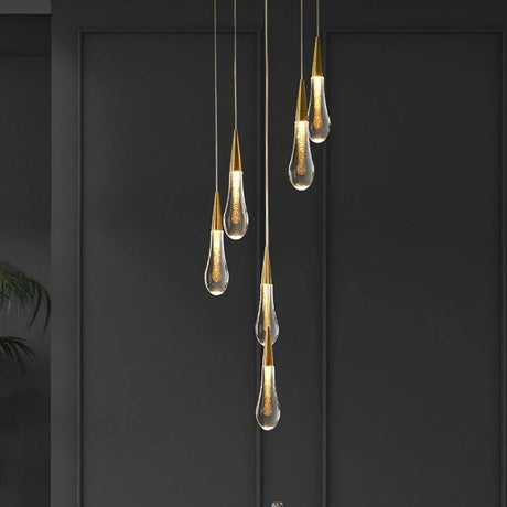 Glass and Iron Pendant Light for Dining Room Ceiling