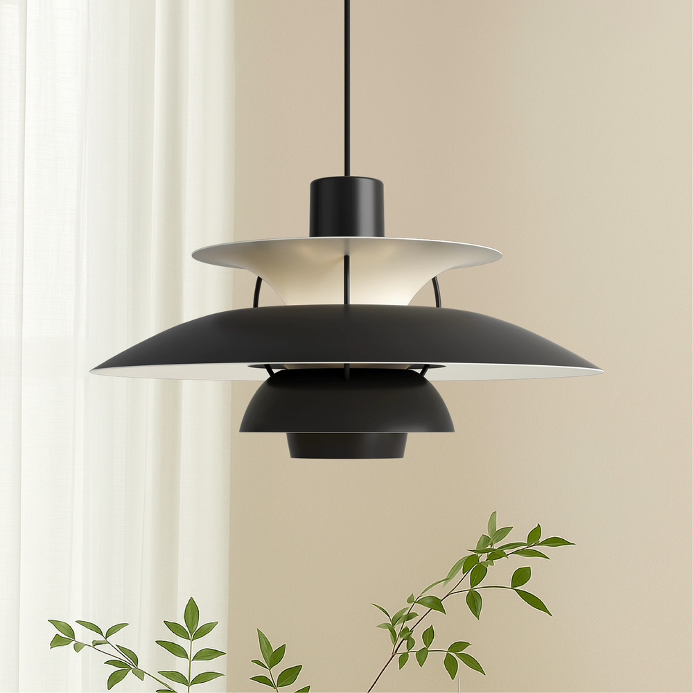 Danish Aluminum Pendant Light for Dining Area