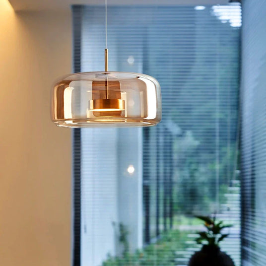 Glass Globe Pendant Light for hallway accent
