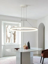 Glass Pendant Light Adjustable Height Design