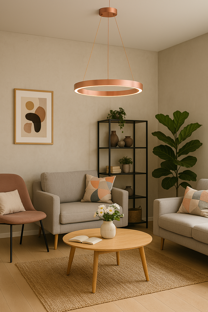 Circular Pendant Light for Modern Dining Room Decor