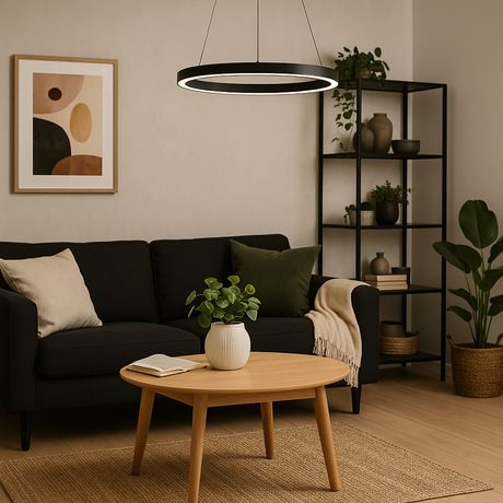 Dimmable Pendant Light with Warm White LED Glow