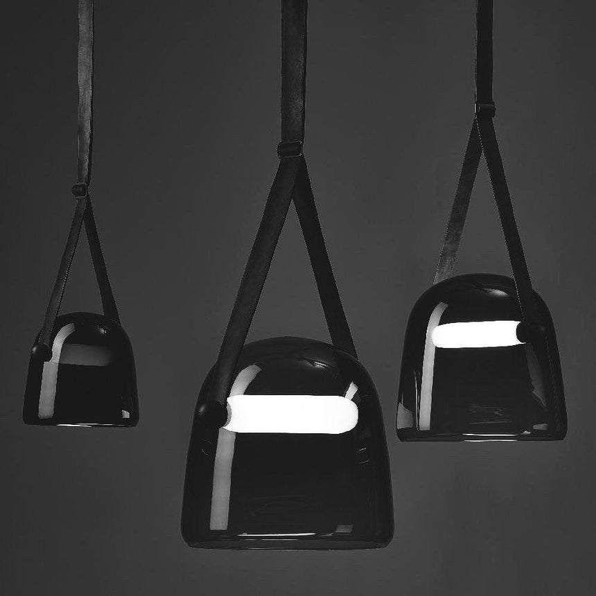 Sleek Glass Pendant Lamp with Integrated LED