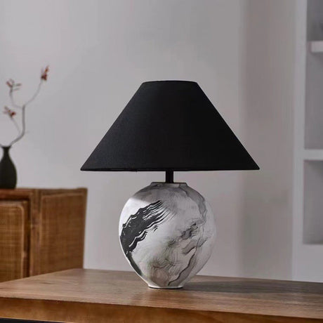 Monari Ceramic Table Lamp for Bedside Lighting