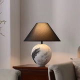 Table Lamp with Marble Pattern for Living Room