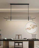 Linear Chandelier for Living Area OpalDwell