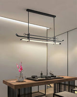 Contemporary Ceiling Fixture Side View OpalDwell