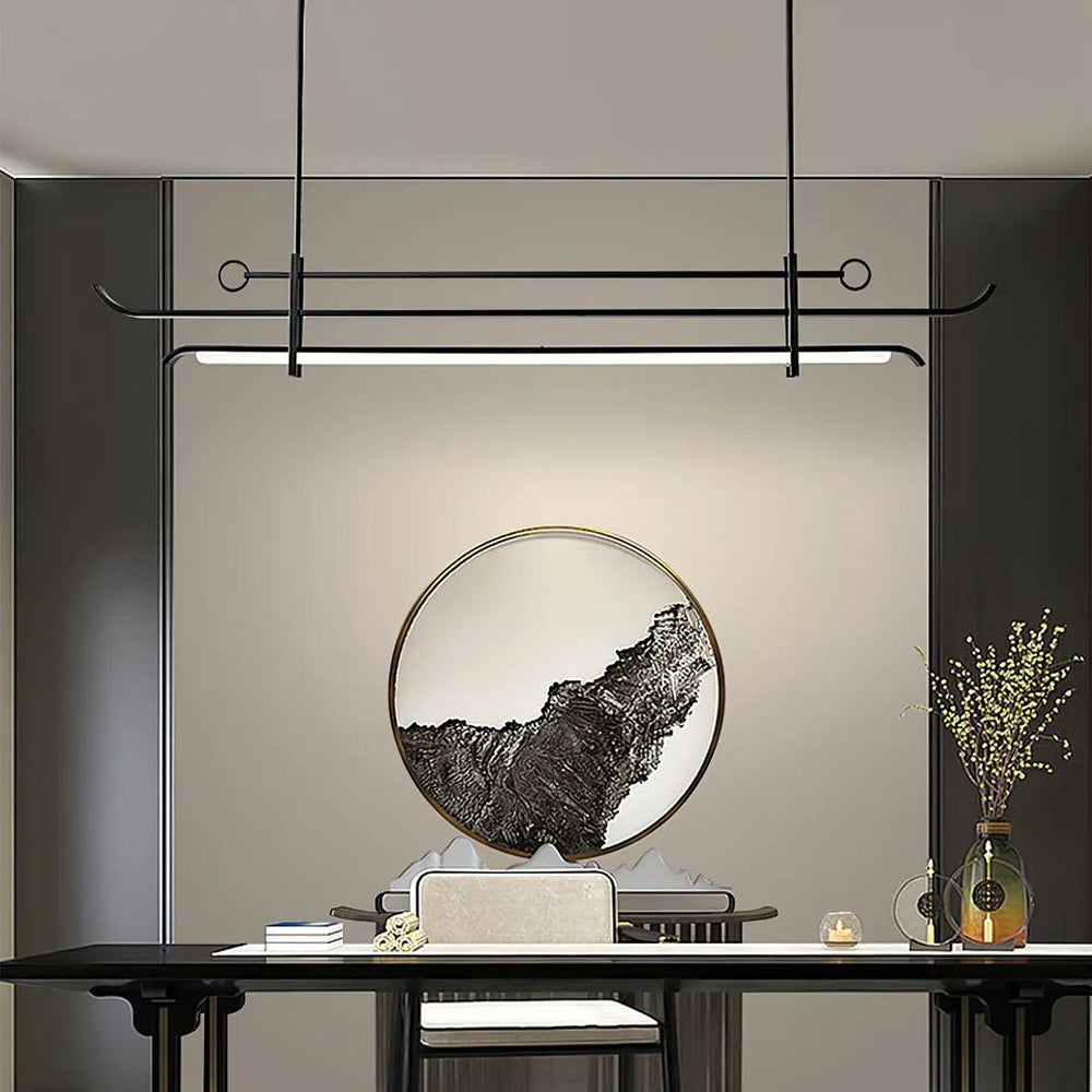 Linear LED Chandelier for Dining Room