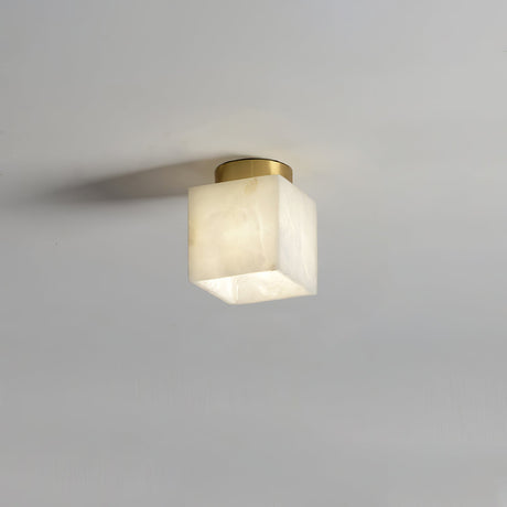 Soft Ethereal Glow Alabaster Ceiling Light - OroDwell