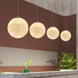 LunaWeave Moon Pattern Pendant Light Size Options