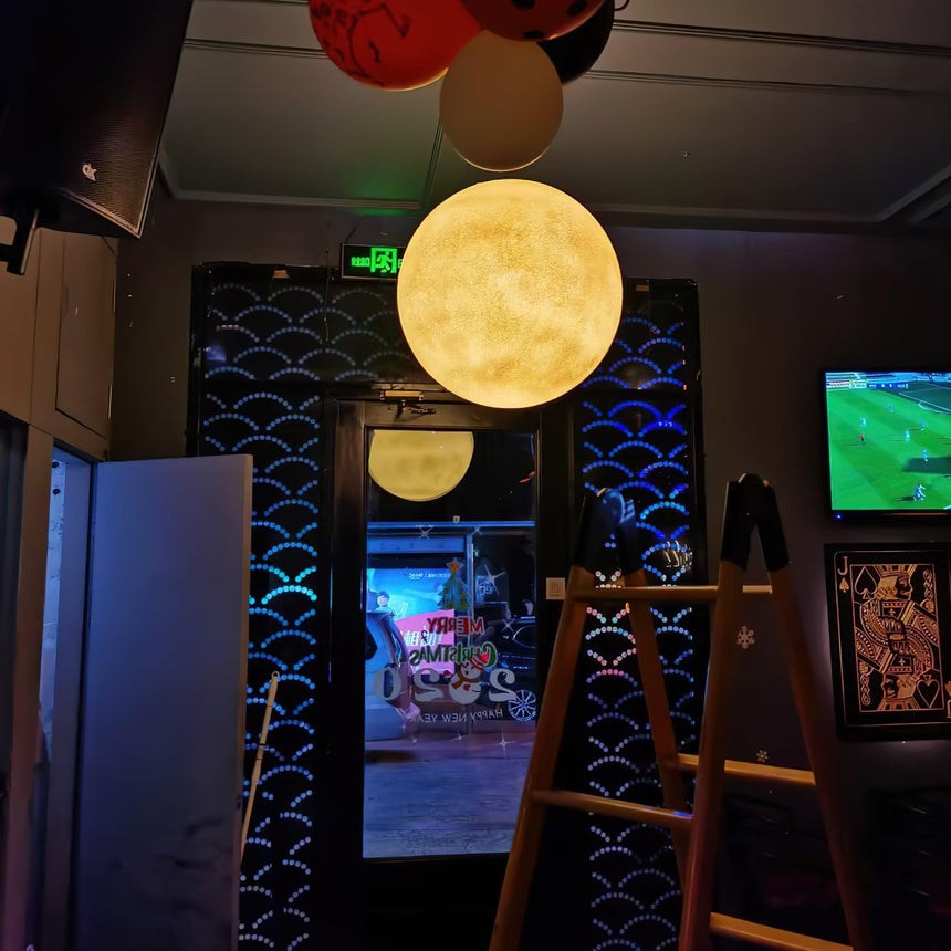 LunaraGlow Pendant Light Alternate Angle - OroDwell