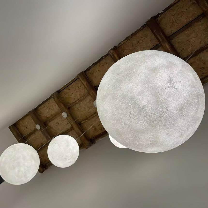 Resin Pendant Light Ambient Lighting View - OroDwell