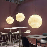 LunaraGlow Modern Resin Pendant Light – Hero View - OroDwell