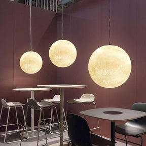 LunaraGlow Modern Resin Pendant Light – Hero View - OroDwell