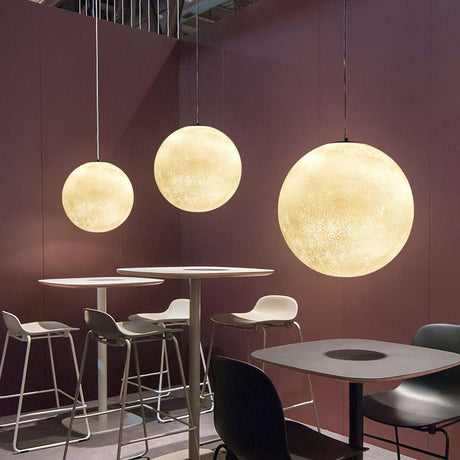 LunaraGlow Modern Resin Pendant Light – Hero View - OroDwell