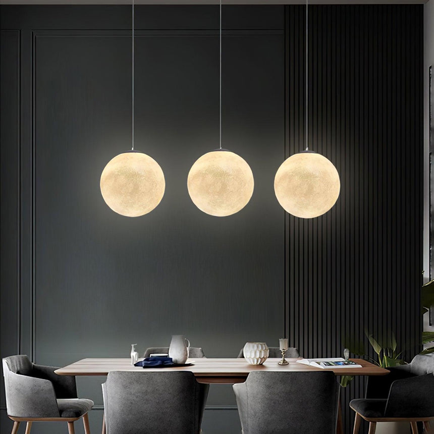 LunaraGlow Moonlight Pendant Lamp for Cozy Ambience - OpalDwell