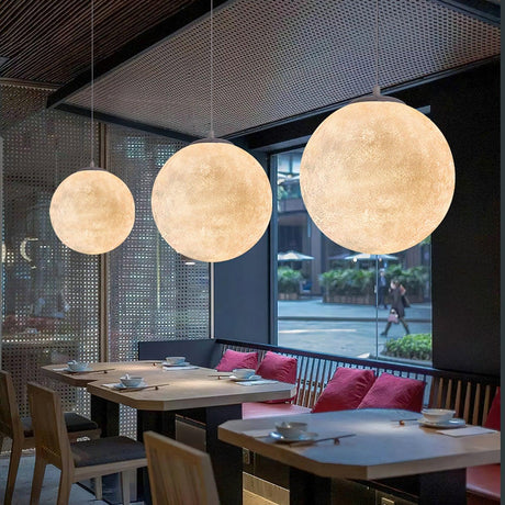 Resin Pendant Light Ambient Lighting View - OroDwell