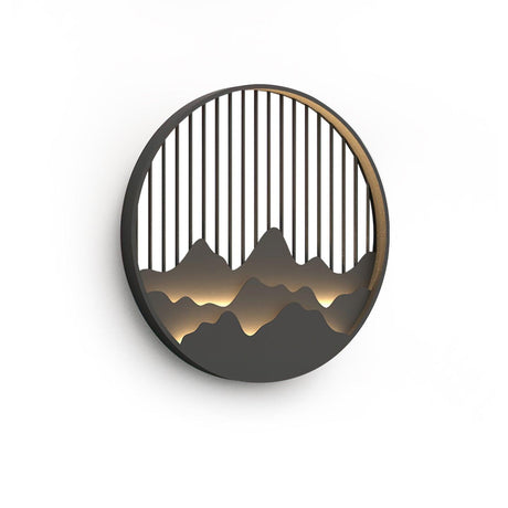 Cairncrest Wall Lamp with Mountain Motif Pattern