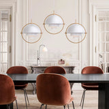 Norvian multi-layer pendant light close-up layered shade detail