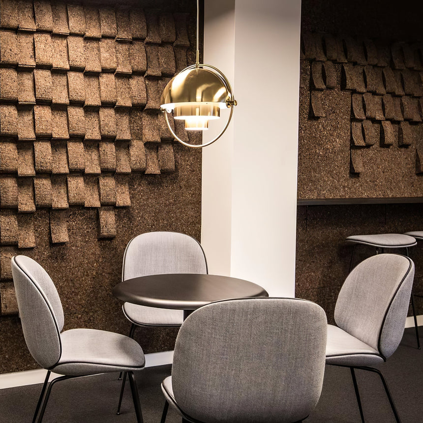 Norvian multi-layer pendant light full view