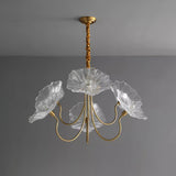 Glass chandelier for living room decor