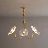 Glass chandelier for entrance hall decor